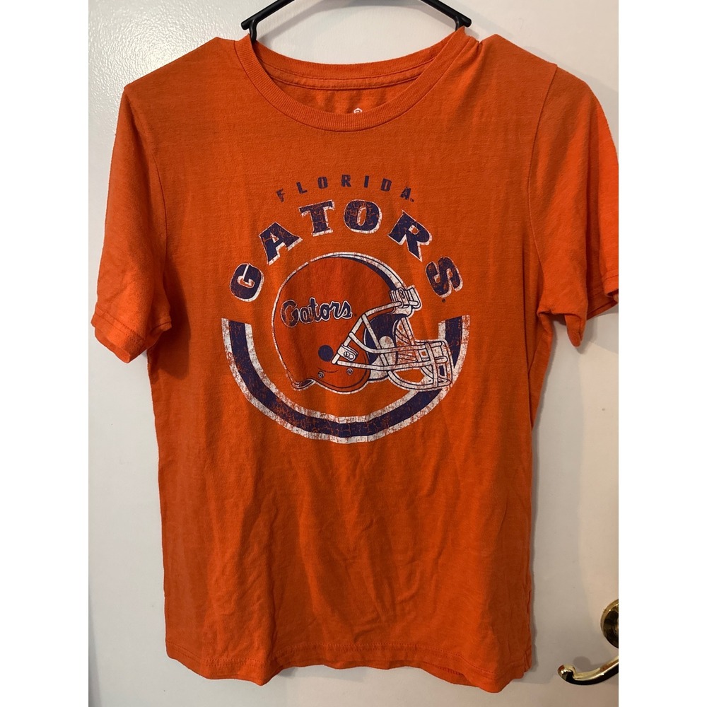 Florida Gators YouthOrange Football Helmet Graphic T-Shirt Gen2 Size Large 14/16